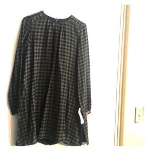 NWT Zara Basic Romper Dress Long Sleeves Sz Medium